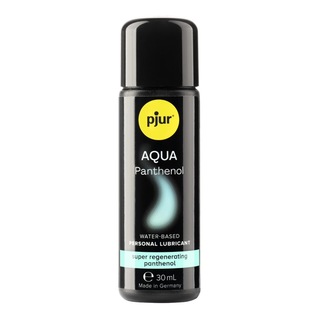 Pjur Aqua Panthenol water-based personal lubricant bottle on a white background