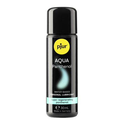 Pjur Aqua Panthenol water-based personal lubricant bottle on a white background
